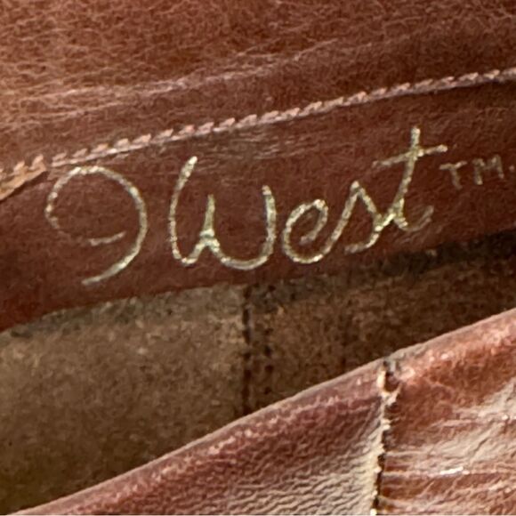 Vintage 9 Nine West Brown Kitten Heel Boots Jobeth Size 7 - Picture 3 of 10